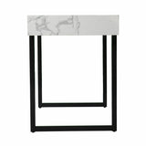 45" White And Black Writing Desk - Homeroots