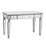 Silver Matte Mirrored Writing Desk - Homeroots