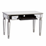 Silver Matte Mirrored Writing Desk - Homeroots