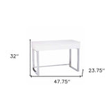 Classic White Adjustable Height Desk - Homeroots - Flyclothing LLC