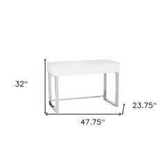 Classic White Adjustable Height Desk - Homeroots