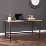 53" Natural And Black Writing Desk - Homeroots - Flyclothing LLC