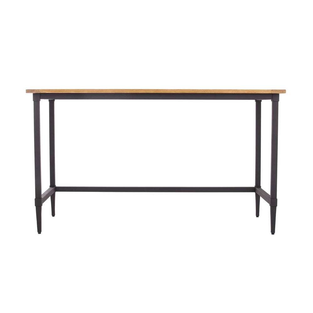 53" Natural And Black Writing Desk - Homeroots - Flyclothing LLC