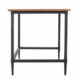 53" Natural And Black Writing Desk - Homeroots - Flyclothing LLC