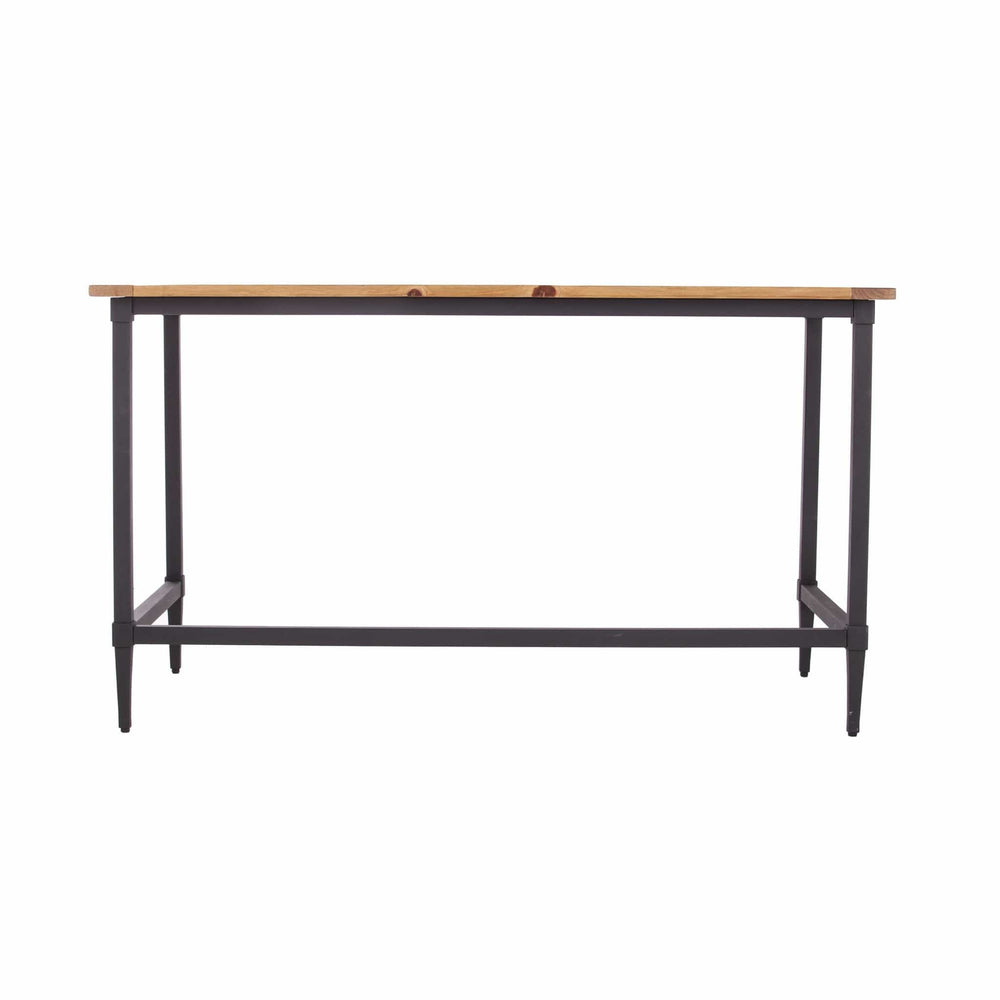 53" Natural And Black Writing Desk - Homeroots - Flyclothing LLC