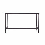 53" Natural And Black Writing Desk - Homeroots - Flyclothing LLC