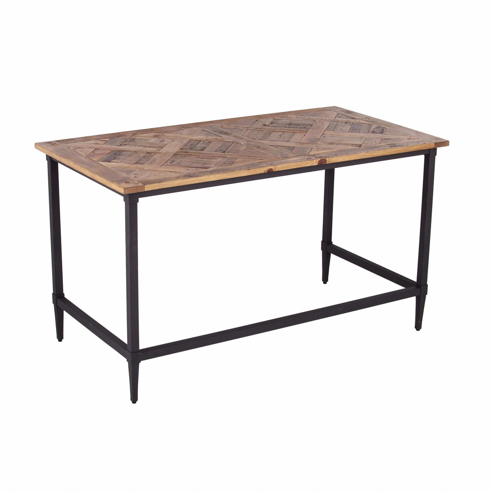 53" Natural And Black Writing Desk - Homeroots - Flyclothing LLC