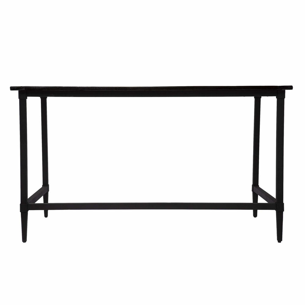 Natural Black Reclaimed Wood Desk - Homeroots - Flyclothing LLC