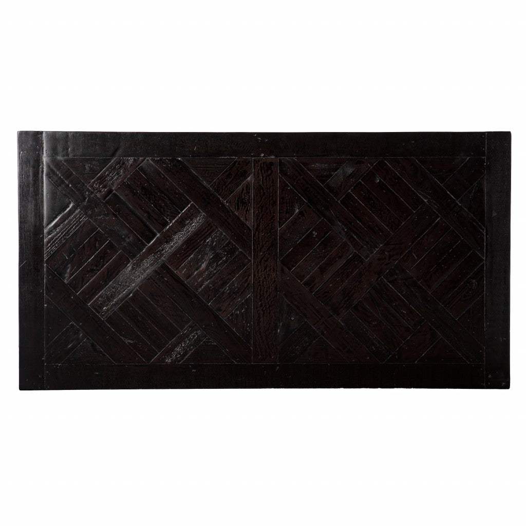 Natural Black Reclaimed Wood Desk - Homeroots - Flyclothing LLC
