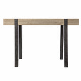 Modern Chunky Natural and Gray Wood Table Desk - Homeroots