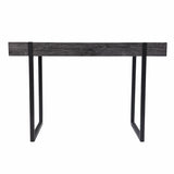 45" Black Writing Desk - Homeroots