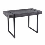 45" Black Writing Desk - Homeroots