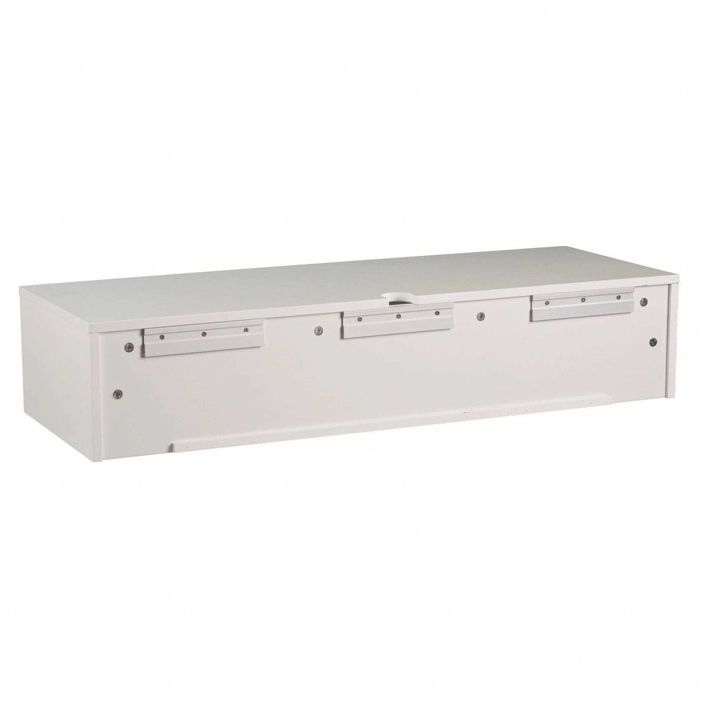 White Wall Mount Desk with Drawers - Homeroots - Flyclothing LLC