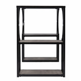 Wood and Iron Writing Desk with Storage - Homeroots - Flyclothing LLC