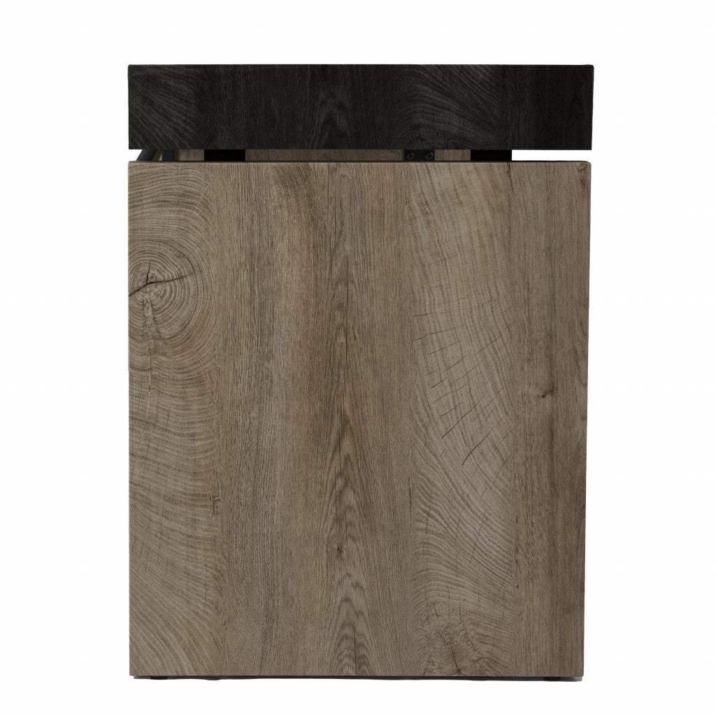 Black Wood and Iron Writing Desk - Homeroots - Flyclothing LLC