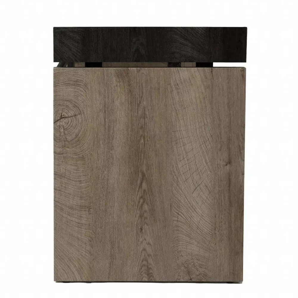 Black Wood and Iron Writing Desk - Homeroots - Flyclothing LLC