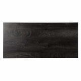 Black Wood and Iron Writing Desk - Homeroots - Flyclothing LLC