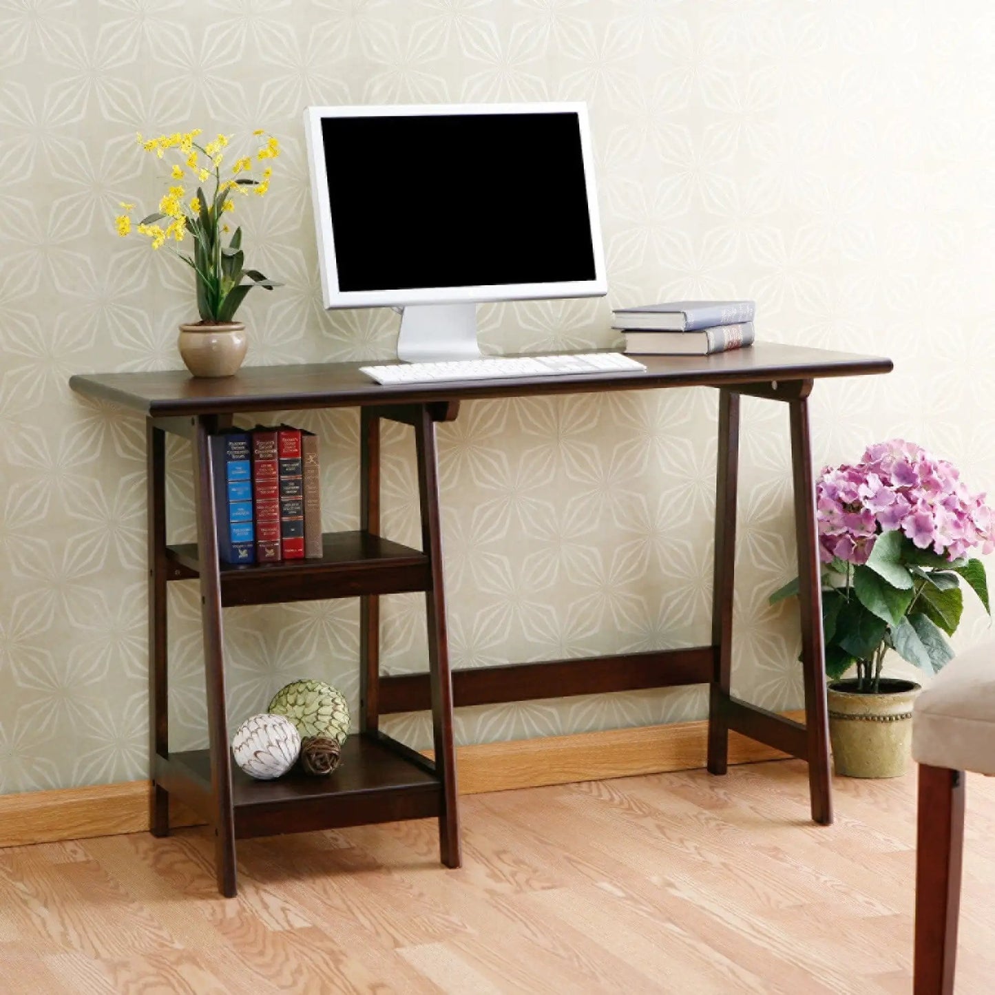 47" Brown Computer Desk - Homeroots - Flyclothing LLC