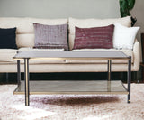 43" Champagne Mirrored And Metal Rectangular Mirrored Coffee Table - Homeroots - Flyclothing LLC