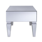 41" Silver Glass With Iron Mirrored Coffee Table - Homeroots - Flyclothing LLC