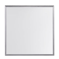 29" Silver Mirrored Square Coffee Table With Shelf - Homeroots