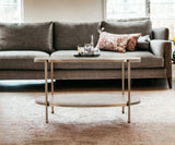 33" White Solid Manufactured Wood And Metal Square Coffee Table - Homeroots