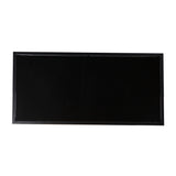 42" Black Glass Faux Marble And Metal Coffee Table With Shelf - Homeroots