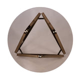 31" Champagne Glass And Metal Round Coffee Table - Homeroots - Flyclothing LLC