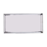 48" Chrome Glass And Metal Rectangular Coffee Table - Homeroots - Flyclothing LLC