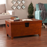39" Brown Manufactured Wood And Metal Rectangular Coffee Table - Homeroots - Flyclothing LLC