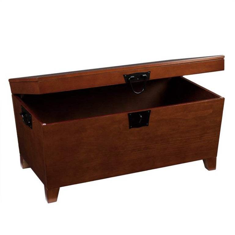 39" Brown Manufactured Wood And Metal Rectangular Coffee Table - Homeroots - Flyclothing LLC