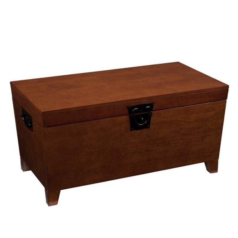 39" Brown Manufactured Wood And Metal Rectangular Coffee Table - Homeroots - Flyclothing LLC