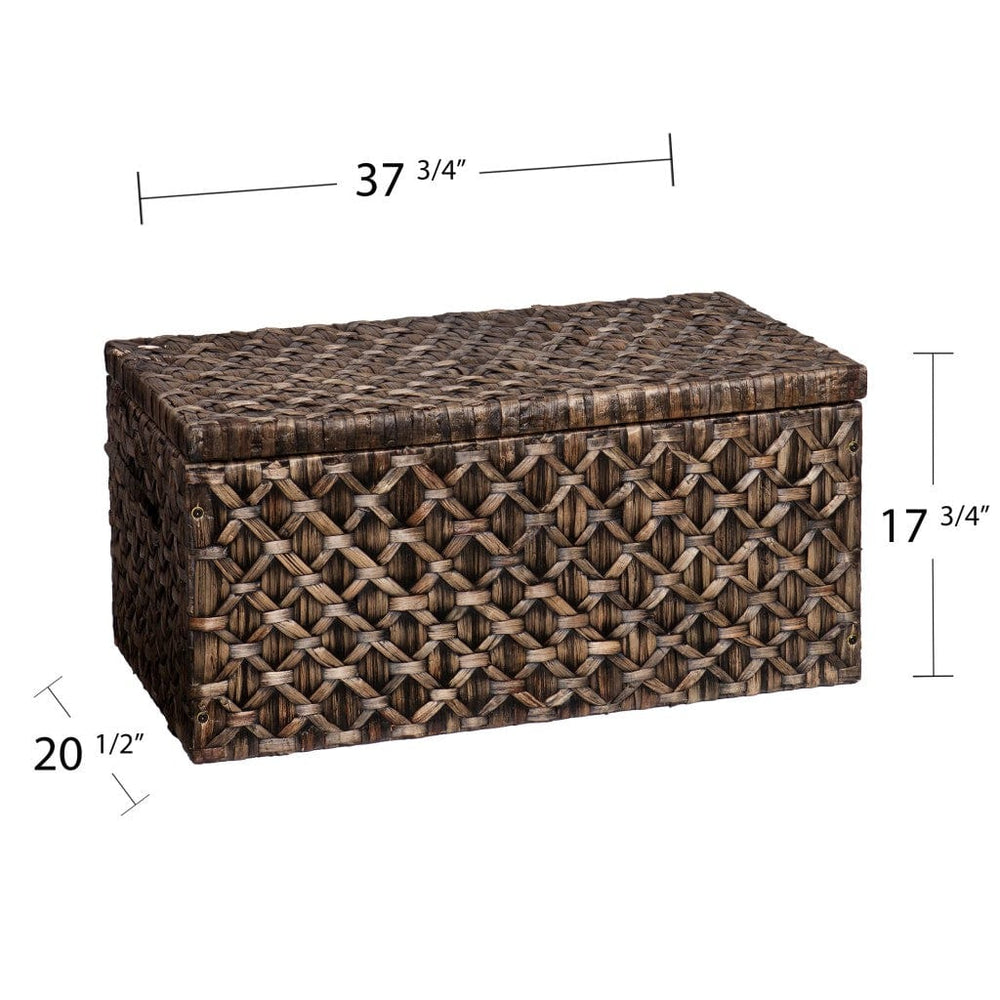 38" Brown Manufactured Wood And Metal Rectangular Coffee Table - Homeroots - Flyclothing LLC