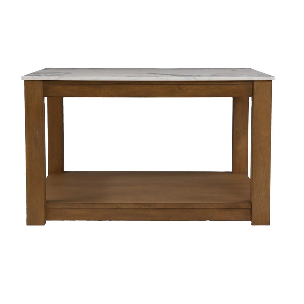 30" Natural And Natural Brown Solid Manufactured Wood Square Coffee Table - Homeroots - Flyclothing LLC