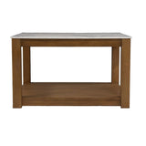 30" Natural And Natural Brown Solid Manufactured Wood Square Coffee Table - Homeroots - Flyclothing LLC