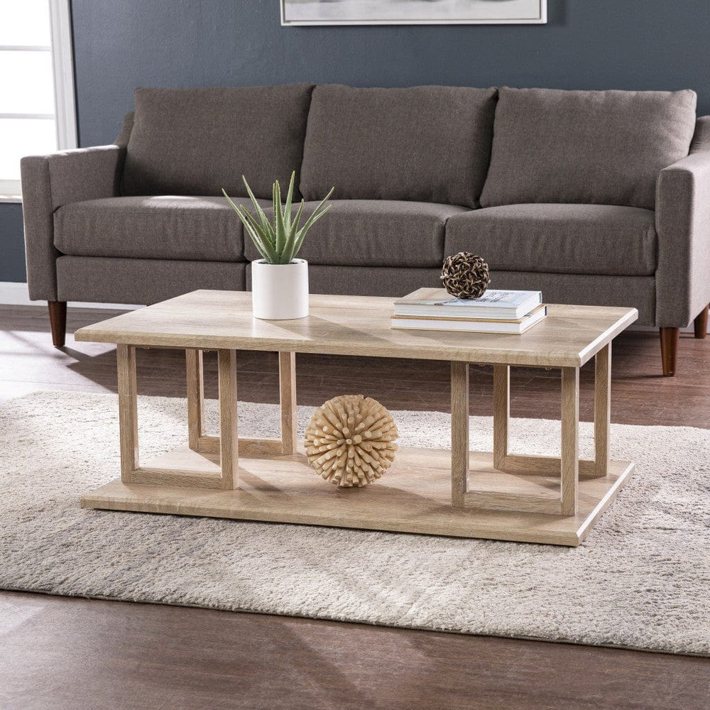 42" Natural Coffee Table - Homeroots - Flyclothing LLC