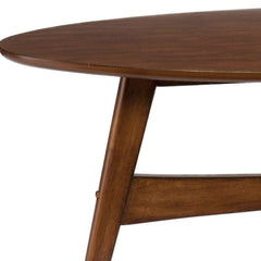 52" Brown Solid Wood With Iron Coffee Table - Homeroots