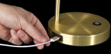 Shiny Satin Brass LED Adjustable Desk Lamp - Homeroots