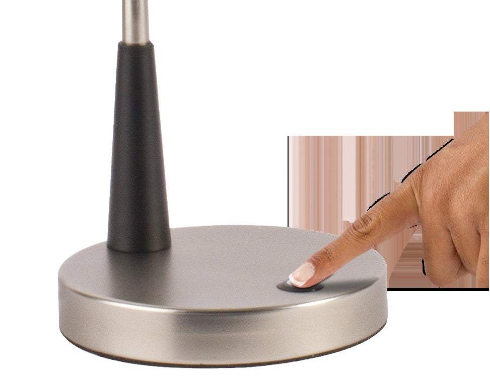 Black Matte and Silver LED Adjustable Desk Lamp - Homeroots - Flyclothing LLC
