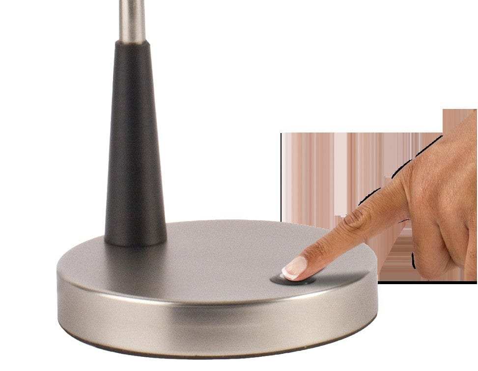 Black Matte and Silver LED Adjustable Desk Lamp - Homeroots - Flyclothing LLC