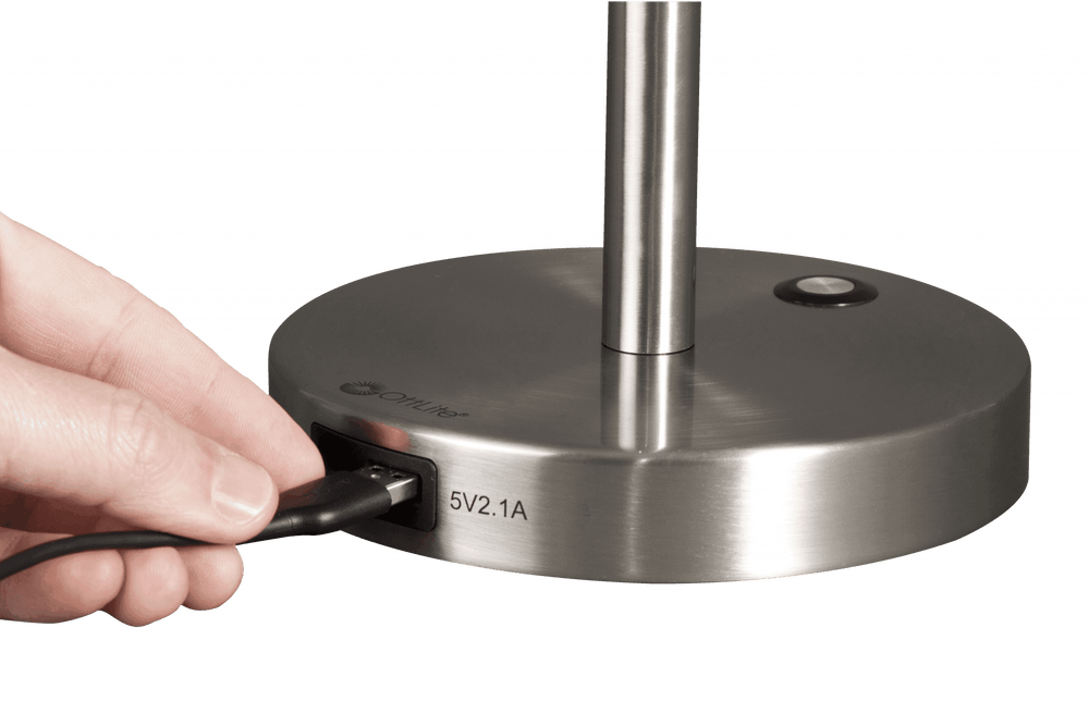 Brushed Silver LED Adjustable Desk Lamp - Homeroots - Flyclothing LLC