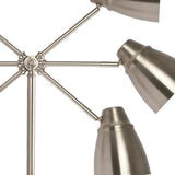 Brushed Silver LED Adjustable Desk Lamp - Homeroots