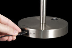Brushed Silver LED Adjustable Desk Lamp - Homeroots