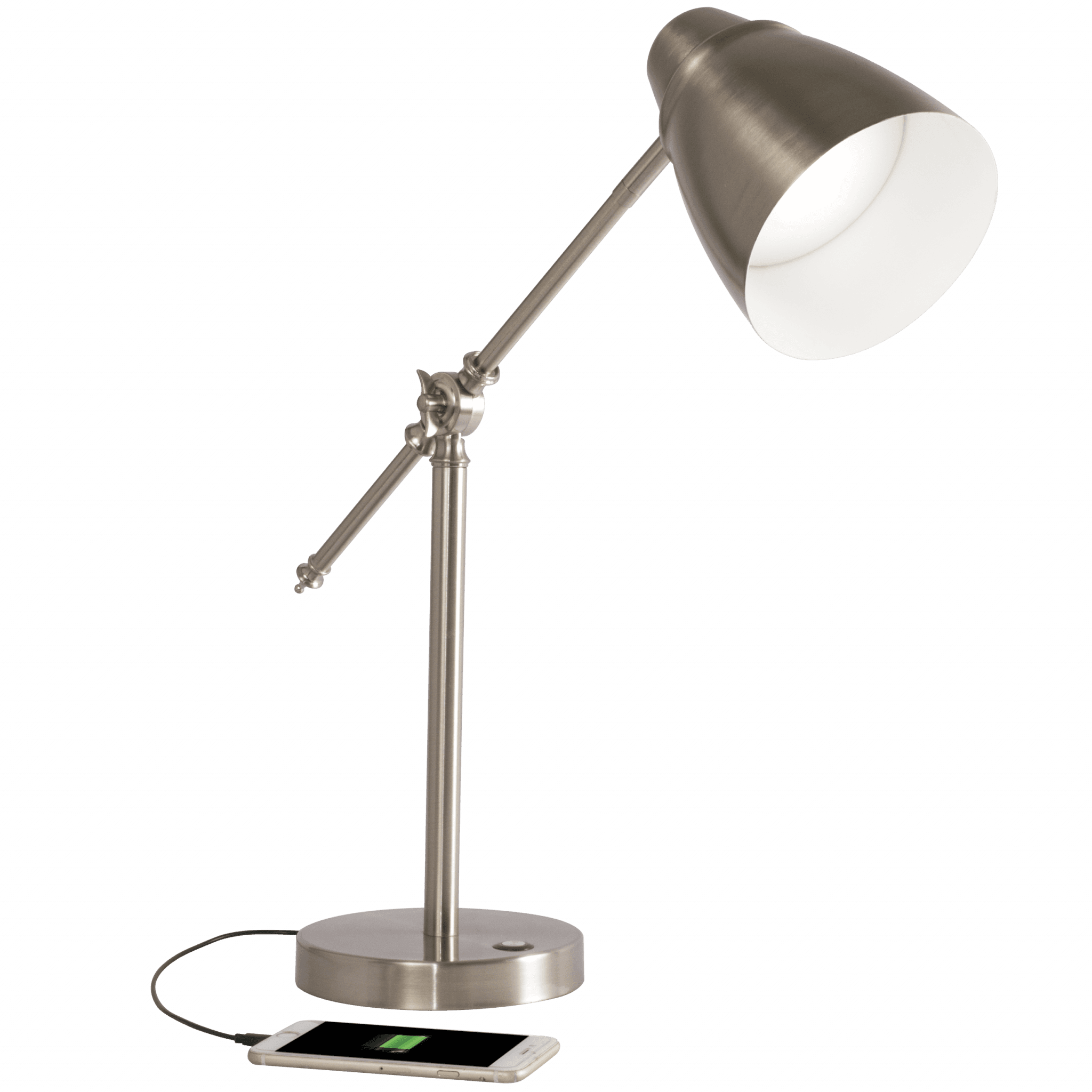 Brushed Silver LED Adjustable Desk Lamp - Homeroots - Flyclothing LLC