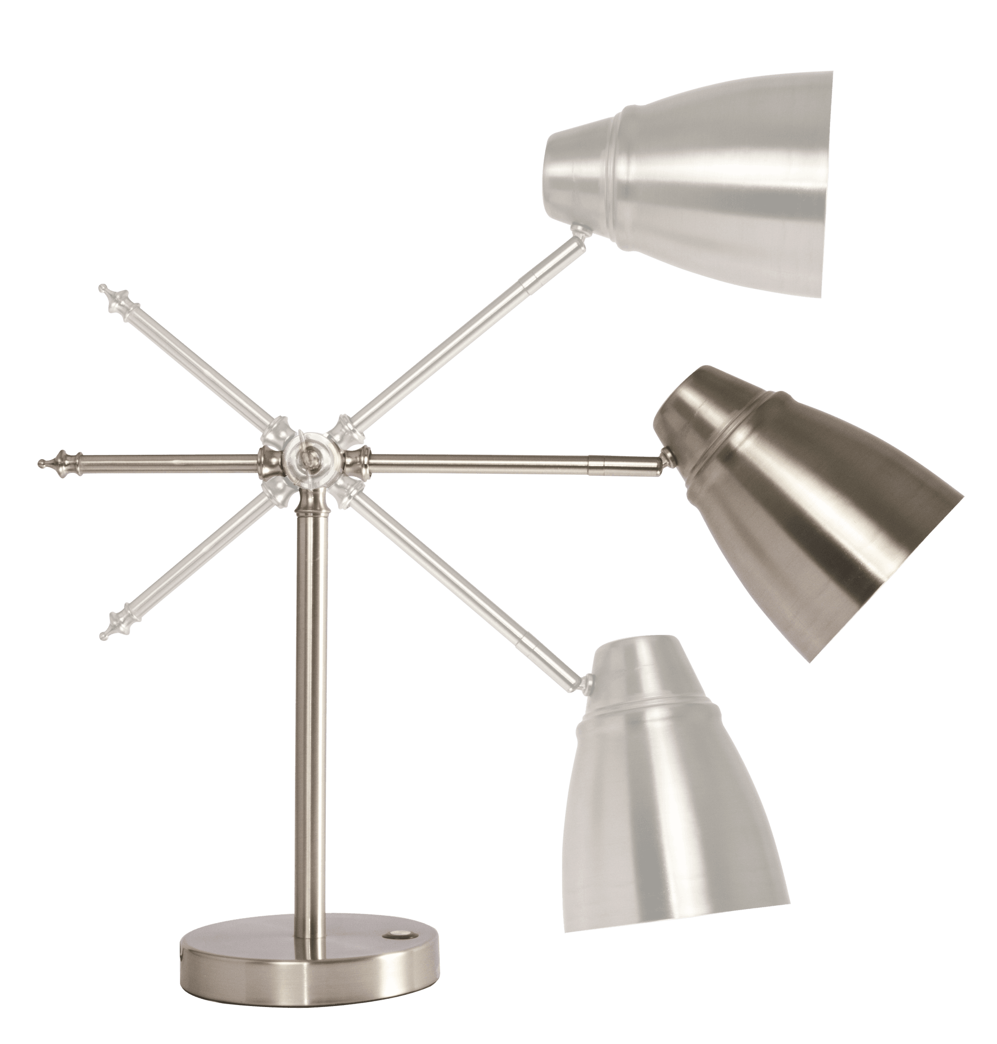 Brushed Silver LED Adjustable Desk Lamp - Homeroots - Flyclothing LLC