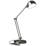 Brushed Nickel LED Adjustable Desk Lamp - Homeroots