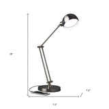 Brushed Nickel LED Adjustable Desk Lamp - Homeroots - Flyclothing LLC