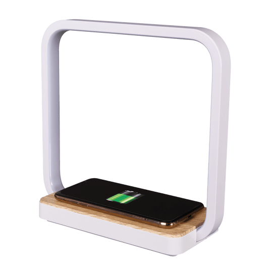 Contemporary White Wireless Phone Charger