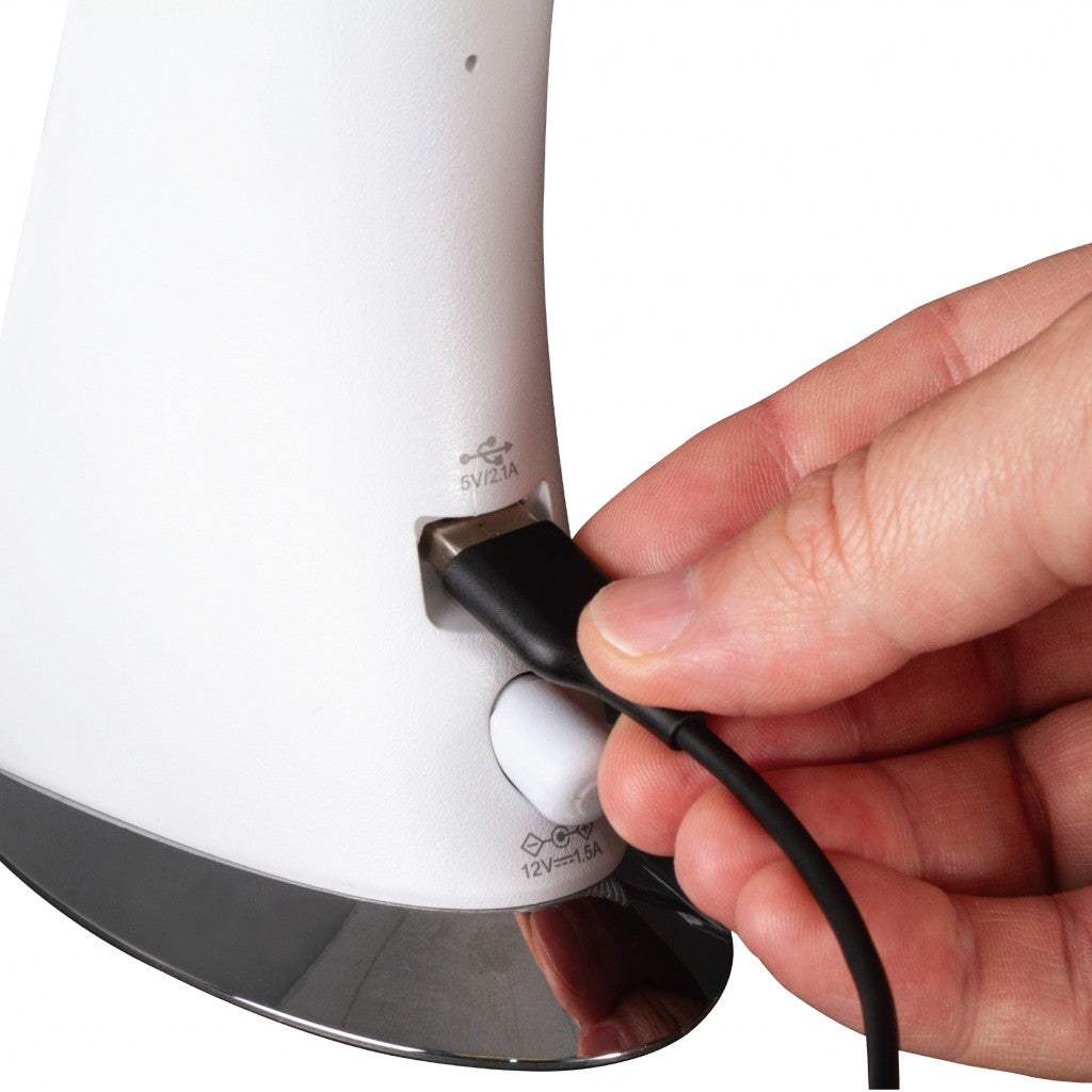 Contemporary White Sanitizing LED Desk Lamp - Homeroots - Flyclothing LLC
