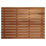 25" Premium Teak Shower Bath Mat - Homeroots